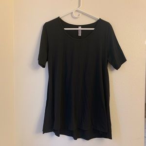 UNICORN Lularoe SOLID BLACK Perfect Tee